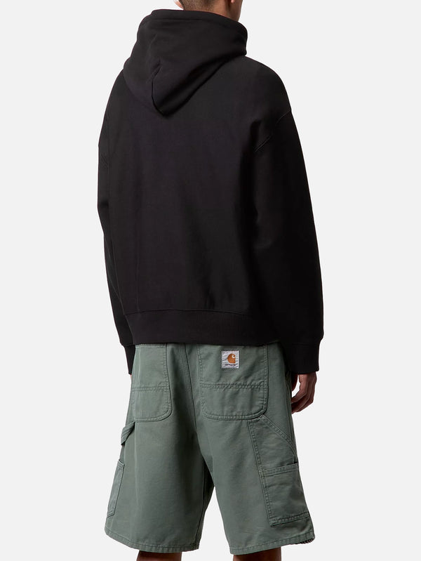 CARHARTT WIP - SWEATSHIRT - Hooded Label Script Sweat - Black - shopi go'da!.