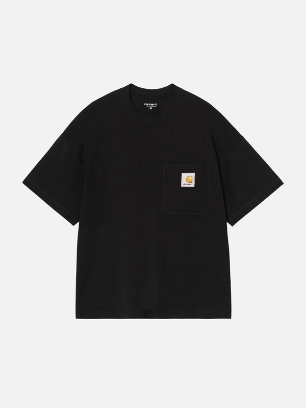 CARHARTT WIP - T-SHIRT - S/S Work Pocket T-Shirt - Black - shopi go'da!.