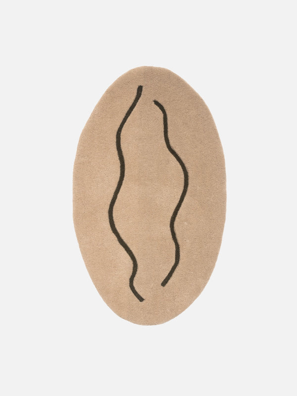 CARNE BOLLENTE - HALI - Floor is Vulva - Beige/Dark Olive - shopi go'da!.