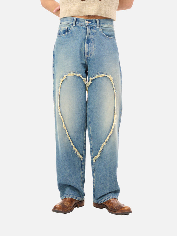CARNE BOLLENTE - PANTOLON - Love Pants 000's - Washed Blue - shopi go'da!.