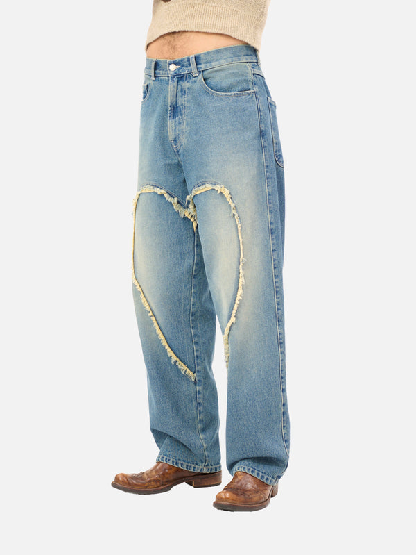 CARNE BOLLENTE - PANTOLON - Love Pants 000's - Washed Blue - shopi go'da!.