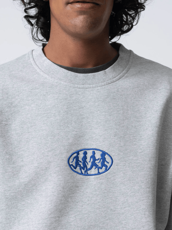 CARNE BOLLENTE - SWEATSHIRT - Carne Marathon Sweatshirt - Melange Grey - shopi go'da!.