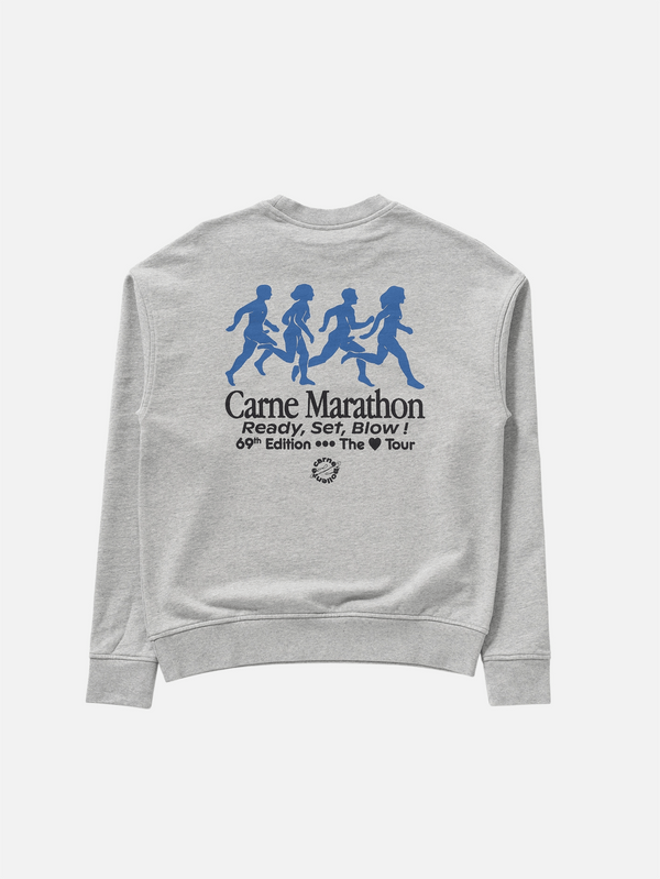 CARNE BOLLENTE - SWEATSHIRT - Carne Marathon Sweatshirt - Melange Grey - shopi go'da!.