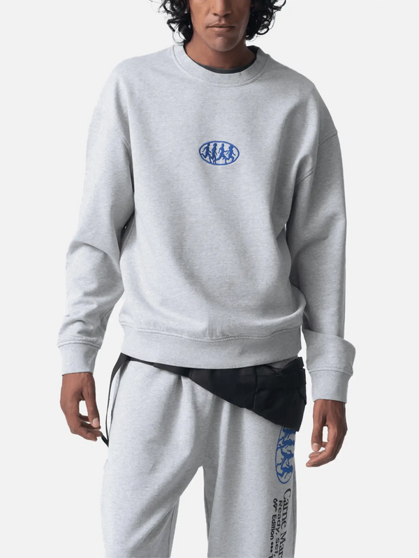 CARNE BOLLENTE - SWEATSHIRT - Carne Marathon Sweatshirt - Melange Grey - shopi go'da!.