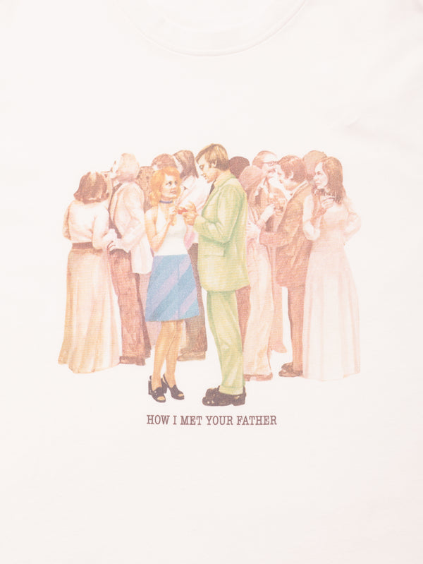 CARNE BOLLENTE - T-SHIRT - Carne Meet Cute (How I Met Your Father iii) - White - shopi go'da!.