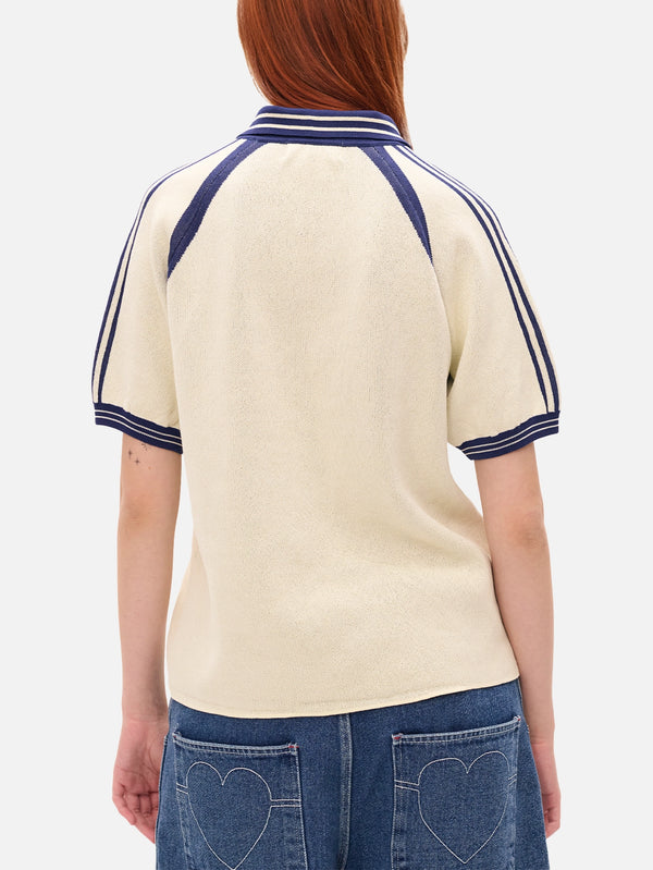 CARNE BOLLENTE - T-SHIRT - Captain Kinky - Cream / Dark Blue - shopi go'da!.
