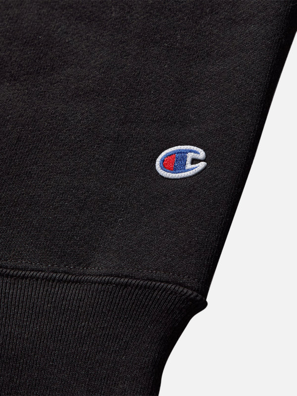 CHAMPION - SWEATSHIRT - Hooded Sweatshirt - Black - shopi go'da!.