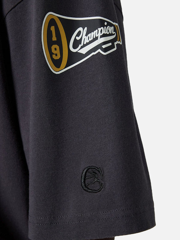 CHAMPION - T-SHIRT - Crewneck T-Shirt - Washed Black - shopi go'da!.