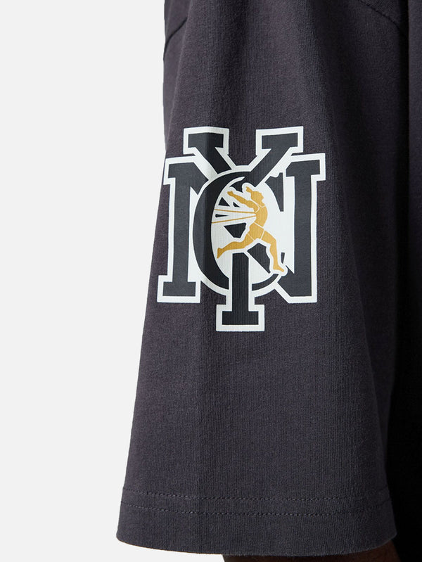 CHAMPION - T-SHIRT - Crewneck T-Shirt - Washed Black - shopi go'da!.