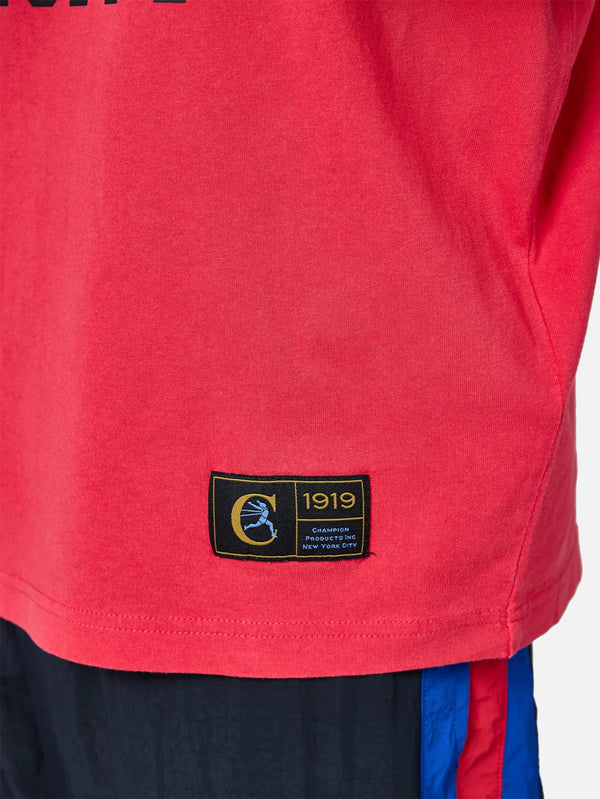 CHAMPION - T-SHIRT - Crewneck T-Shirt - Red - shopi go'da!.