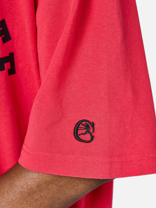 CHAMPION - T-SHIRT - Crewneck T-Shirt - Red - shopi go'da!.