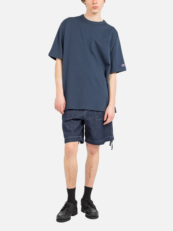 CHAMPION - T-SHIRT - Crewneck T-Shirt - Navy - shopi go'da!.