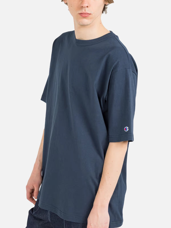 CHAMPION - T-SHIRT - Crewneck T-Shirt - Navy - shopi go'da!.