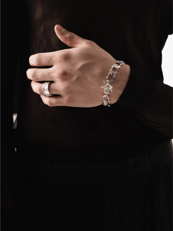 CLOSURE - BİLEKLİK - Uraeus 925 Carat Chain Bracelet - Silver - shopi go'da!.