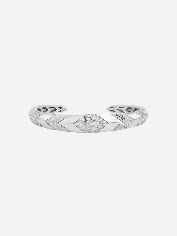 CLOSURE - BİLEKLİK - Lumina 925 Carat Cuff Bracelet - Silver - shopi go'da!.