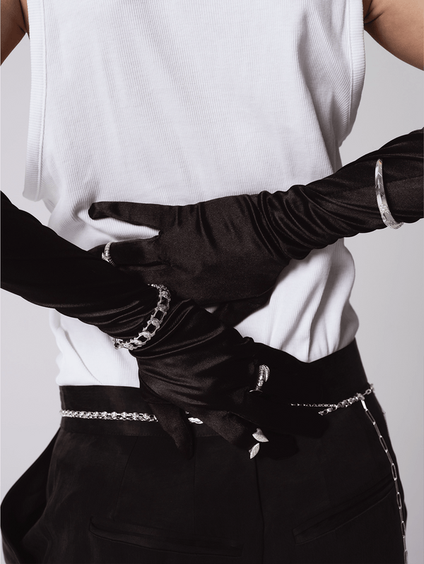 CLOSURE - BİLEKLİK - Lumina 925 Carat Cuff Bracelet - Silver - shopi go'da!.