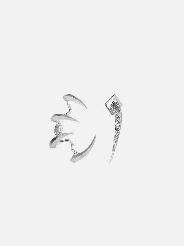 CLOSURE - KÜPE - Vortex 925 Carat Earcuff - Silver - shopi go'da!.