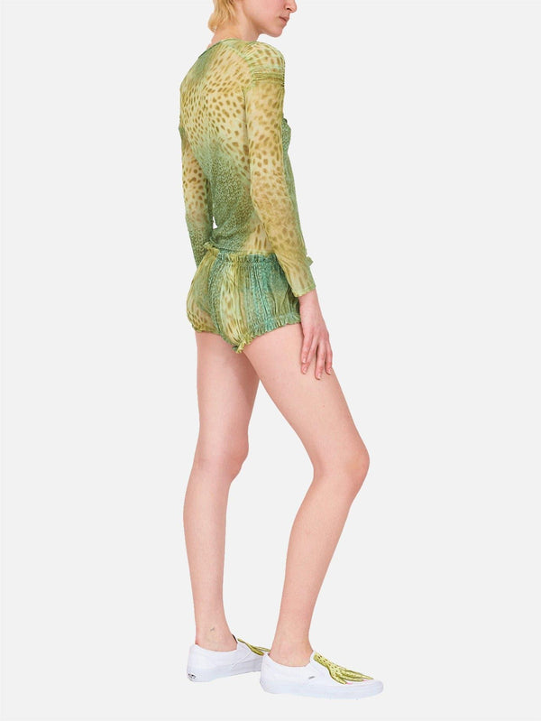 COLLINA STRADA - T-SHIRT - Arc L/S Top - Green Gecko - shopi go'da!.