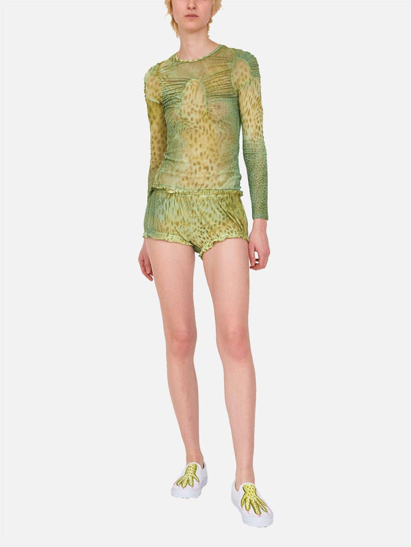 COLLINA STRADA - T-SHIRT - Arc L/S Top - Green Gecko - shopi go'da!.