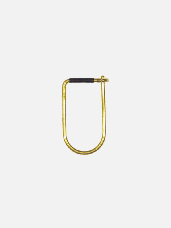 CRAIGHILL - ANAHTARLIK - Enameled Wilson Keyring Black/Brass - shopi go'da!.