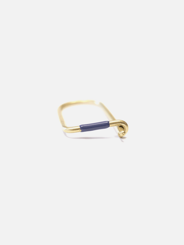 CRAIGHILL - ANAHTARLIK - Enameled Wilson Keyring Blue/Brass - shopi go'da!.
