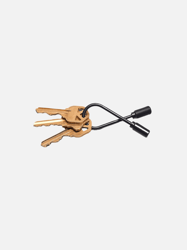 CRAIGHILL - ANAHTARLIK - Closed Helix Keyring Vapor Black/Stainless Steel - shopi go'da!.