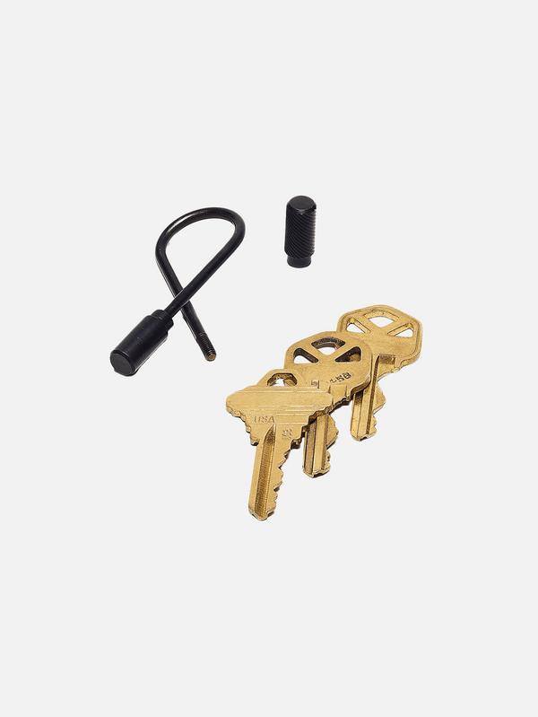 CRAIGHILL - ANAHTARLIK - Closed Helix Keyring Vapor Black/Stainless Steel - shopi go'da!.