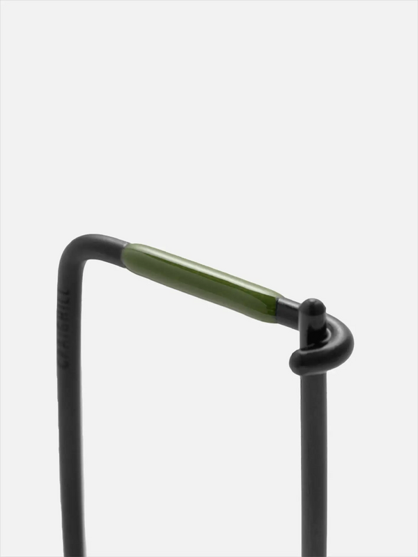 CRAIGHILL Enameled Wilson Keyring Olive Green/ Vapor Black - Keychains ANAHTARLIK
