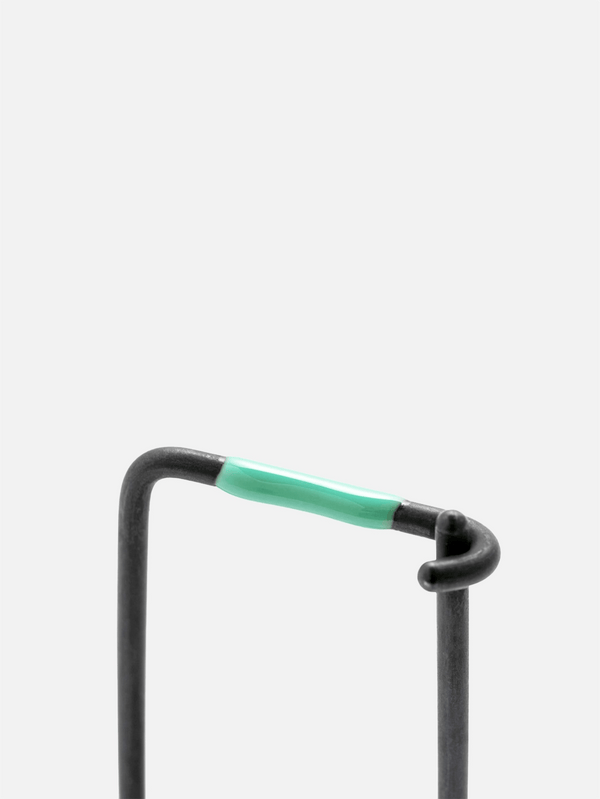 CRAIGHILL - ANAHTARLIK - Enameled Wilson Keyring Sea Foam/ Vapor Black - shopi go'da!.