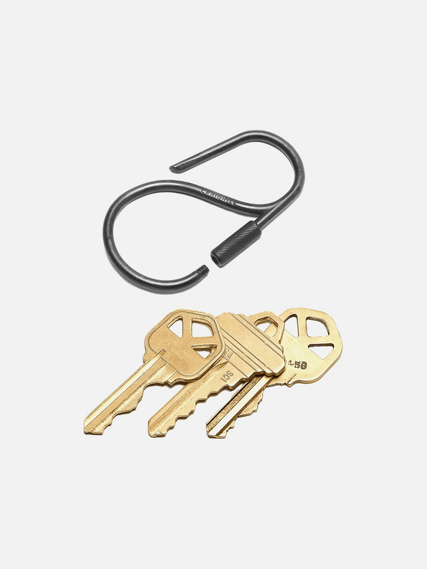 CRAIGHILL - ANAHTARLIK - Offset Keyring Vapor Black/Stainless Steel - shopi go'da!.