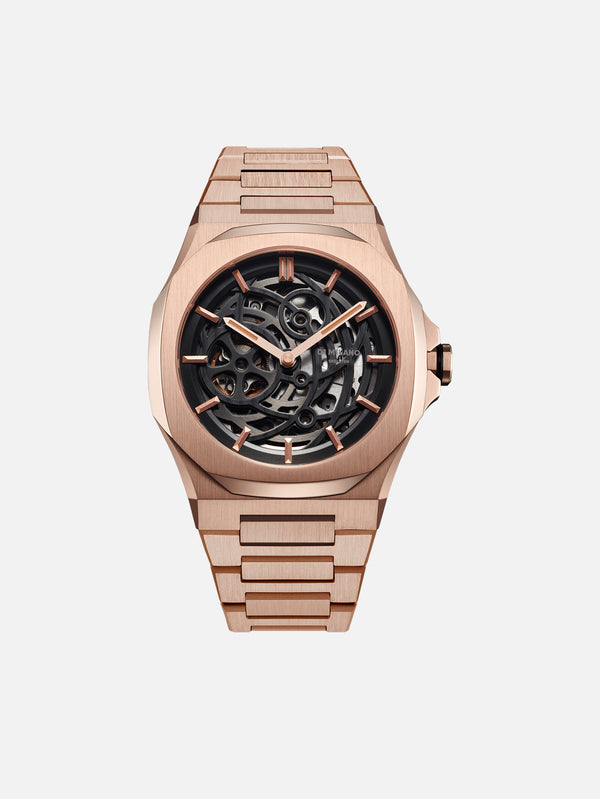 D1 MILANO - KOL SAATİ - Rose Gold Skeleton 41.5mm SKBJ12 - shopi go'da!.