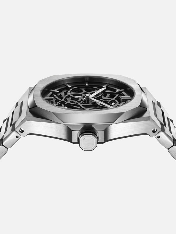 D1 MILANO - KOL SAATİ - Skeleton Silver - shopi go'da!.