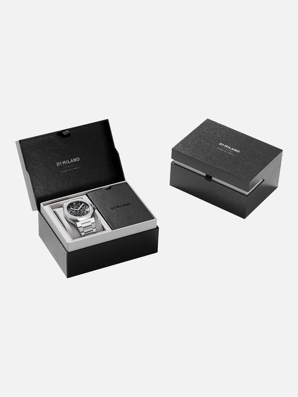 D1 MILANO - KOL SAATİ - Skeleton Silver - shopi go'da!.