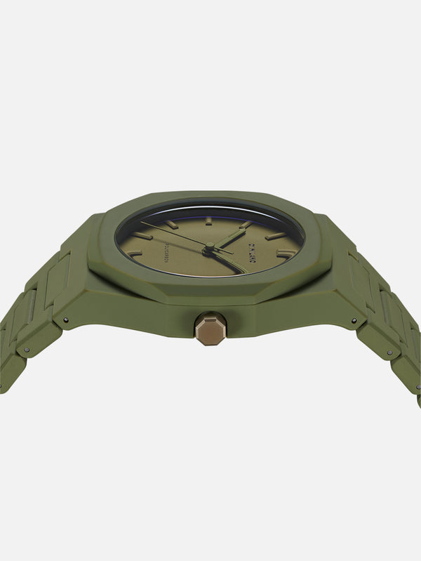 D1 MILANO - KOL SAATİ - Military Green Polycarbon 40.5mm PCBJ22 - shopi go'da!.