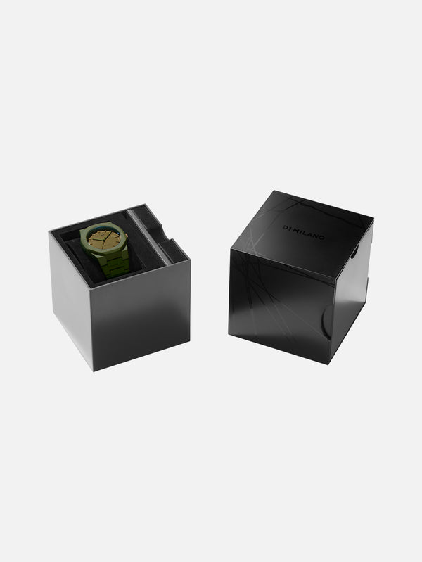 D1 MILANO - KOL SAATİ - Military Green Polycarbon 40.5mm PCBJ22 - shopi go'da!.