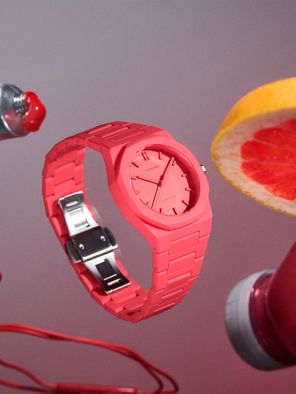 D1 MILANO - KOL SAATİ - Coral Polycarbon 37mm PCBU05 - shopi go'da!.