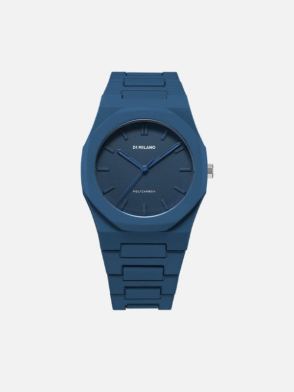 D1 MILANO - KOL SAATİ - Navy Blue Polycarbon 40.5mm PCBJ21 - shopi go'da!.