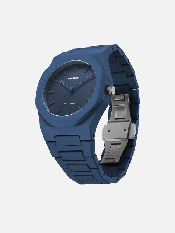 D1 MILANO - KOL SAATİ - Navy Blue Polycarbon 40.5mm PCBJ21 - shopi go'da!.