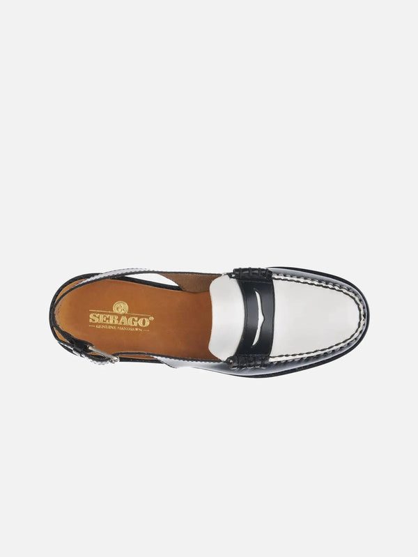 SEBAGO Dan Sandal W – Black/White, üstten görünüm