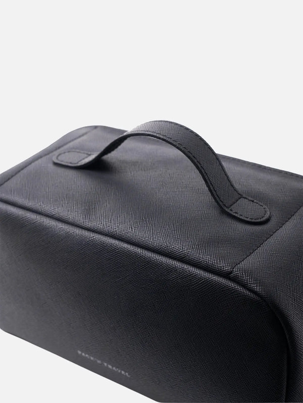 PACK'N TRA Makyaj Çantası - Siyah – Siyah, yakın çekim sap detayı