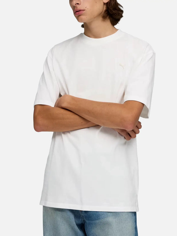 PUMA Select Essentials Tee - White – beyaz, önden görünüm
