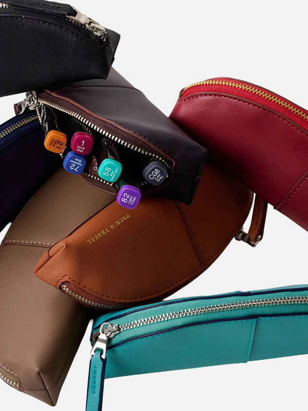 PACK'N TRA Mini Boy Makyaj Çantası – Mürdüm, yakın çekim
