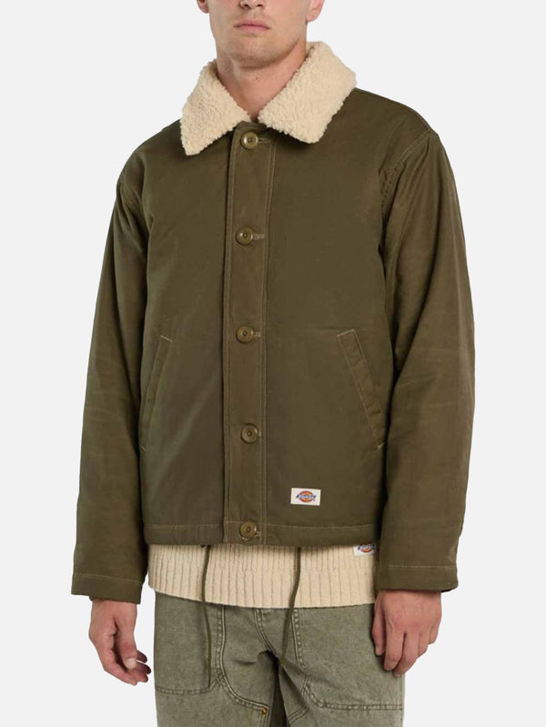DICKIES - CEKET - Sangrey Waxed Jacket - Military Green - shopi go'da!.