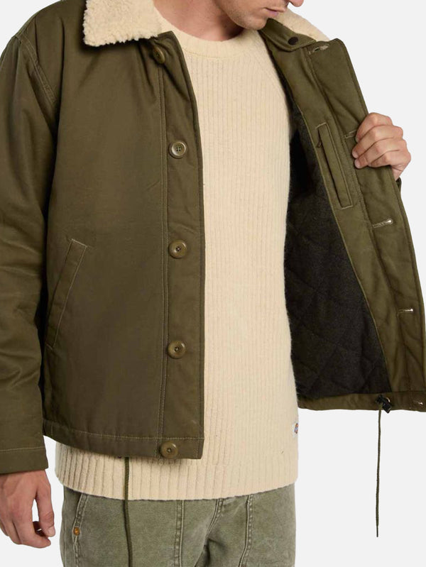 DICKIES - CEKET - Sangrey Waxed Jacket - Military Green - shopi go'da!.