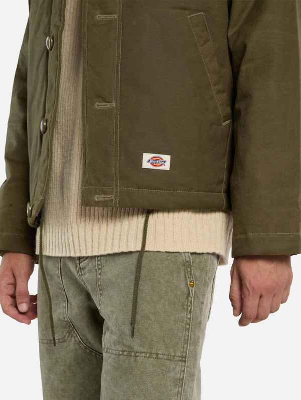 DICKIES - CEKET - Sangrey Waxed Jacket - Military Green - shopi go'da!.