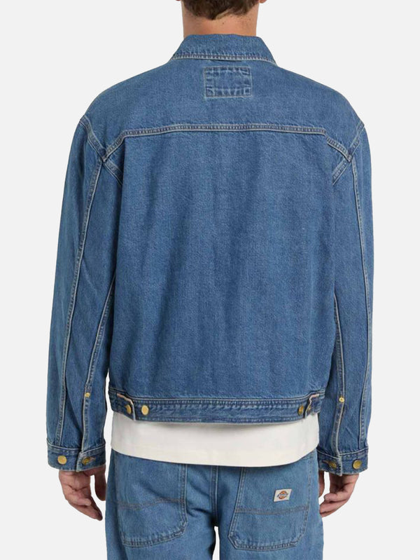 DICKIES - CEKET - Selvedge Pleated Denim Jacket - Archive Wash - shopi go'da!.