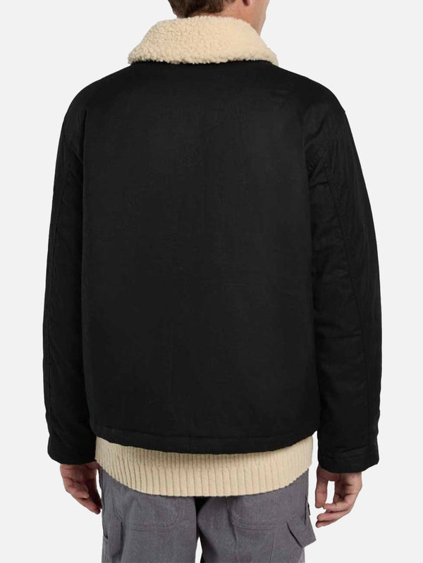 DICKIES - CEKET - Sangrey Waxed Jacket - Black - shopi go'da!.