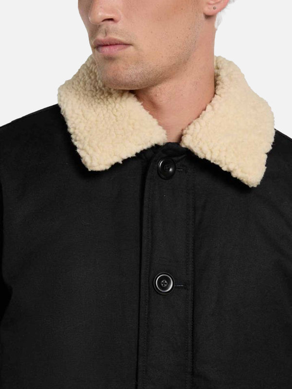 DICKIES - CEKET - Sangrey Waxed Jacket - Black - shopi go'da!.