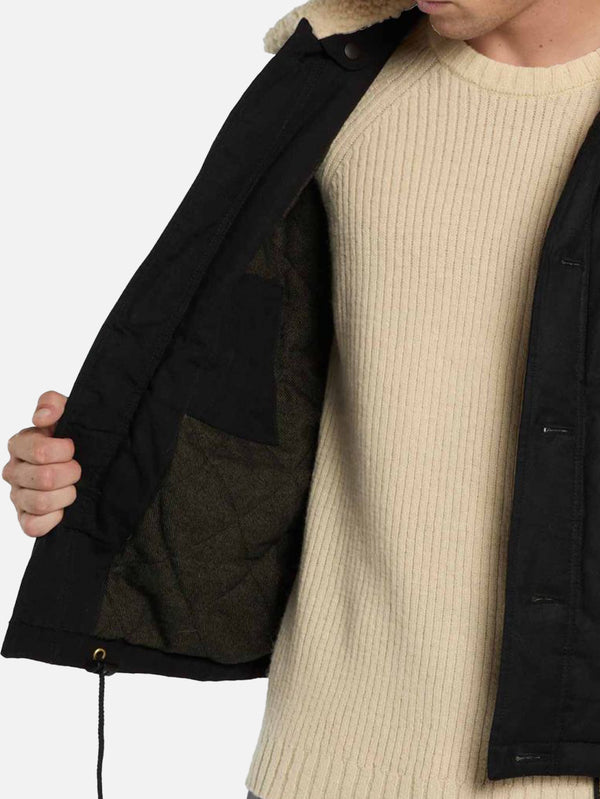DICKIES - CEKET - Sangrey Waxed Jacket - Black - shopi go'da!.