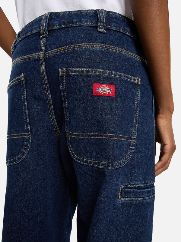 DICKIES - PANTOLON - 957 Loose Tapered Work Jeans W - Dark Indigo - shopi go'da!.